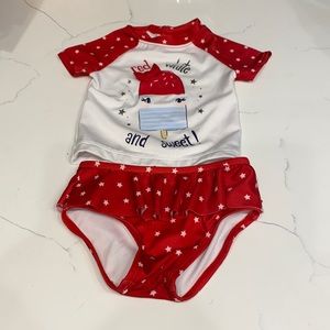 Gymboree 2 piece bathing suit 18-24mo